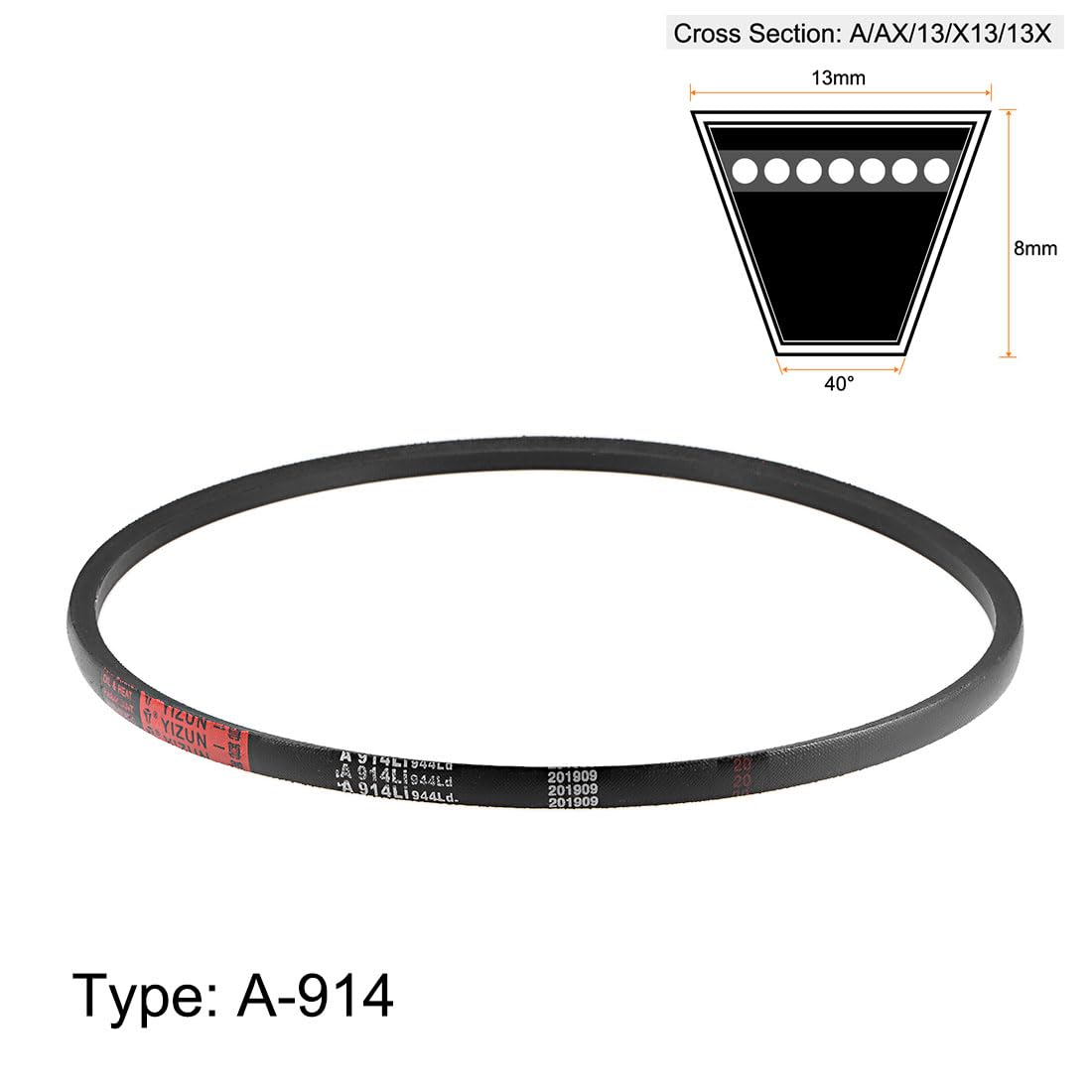 uxcell A914/A36 V-Belts 36